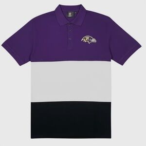 Baltimore Ravens / NFL Rugby Scrum Polo Shirt -‎ NWT Mens XL Multi - #45799-M6